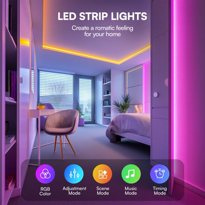 LED Strip Lights, Smart Light with App Remote Control