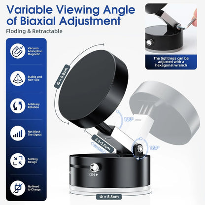 Magnetic Vacuum Phone Holder