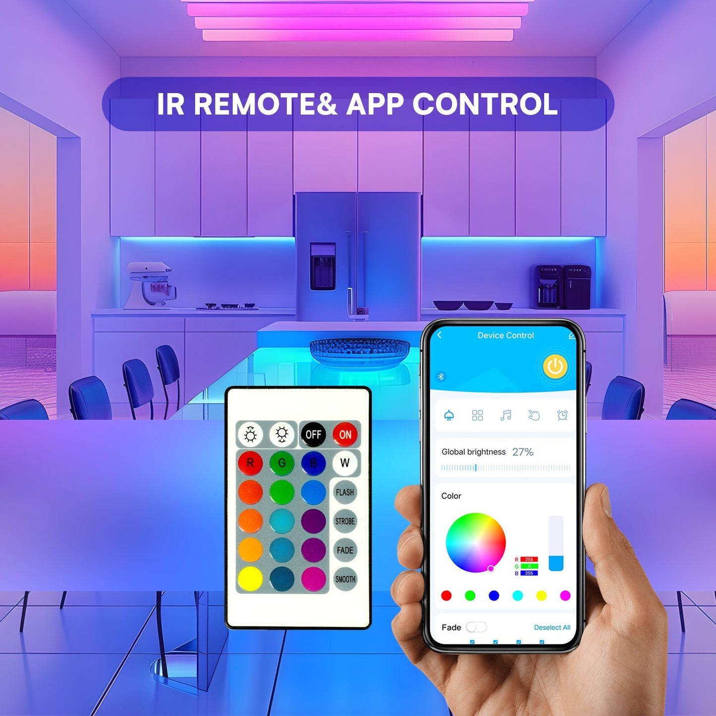 LED Strip Lights, Smart Light with App Remote Control