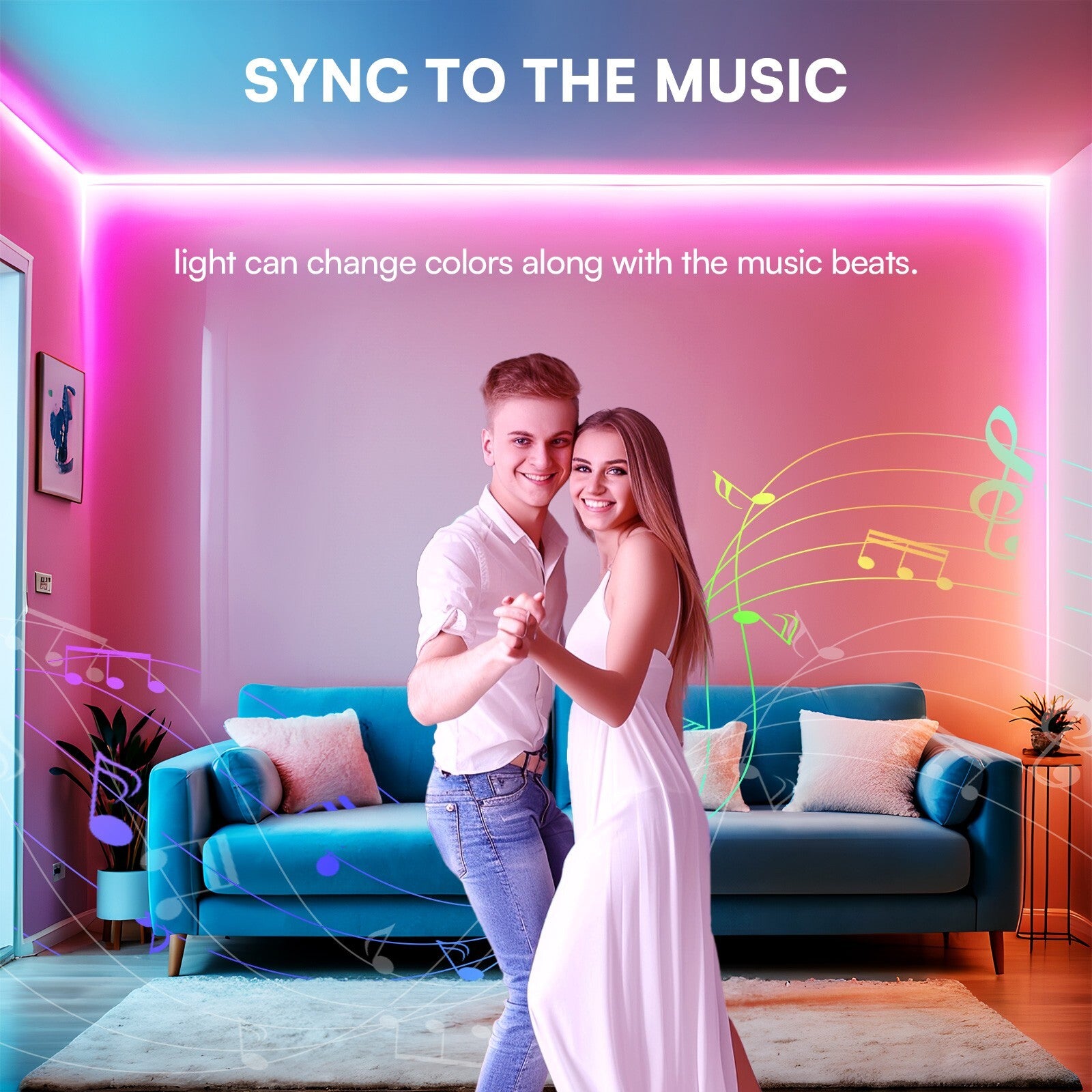 LED Strip Lights, Smart Light with App Remote Control